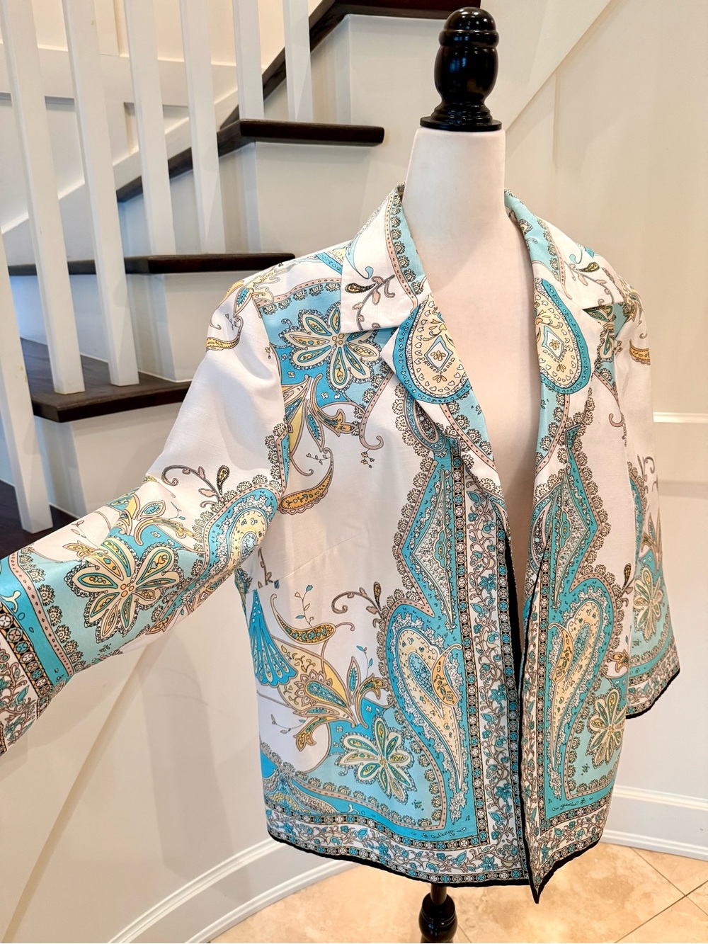 TanJay Paisley Blazer, Size XL